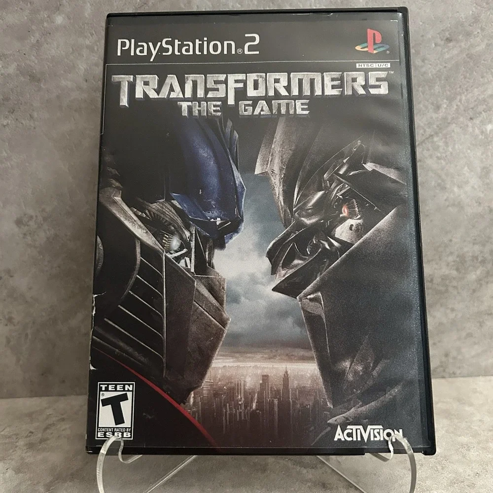 Transformers The Game (PlayStation 2, PS2) No Manual Tested Good